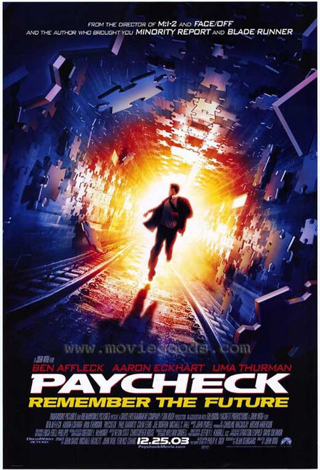 Paycheck Movie Poster Print (11 x 17) - Item # MOVAF6019