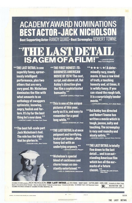 The Last Detail Movie Poster Print (11 x 17) - Item # MOVCE7701