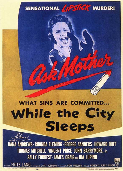 While the City Sleeps Movie Poster Print (11 x 17) - Item # MOVEB86660