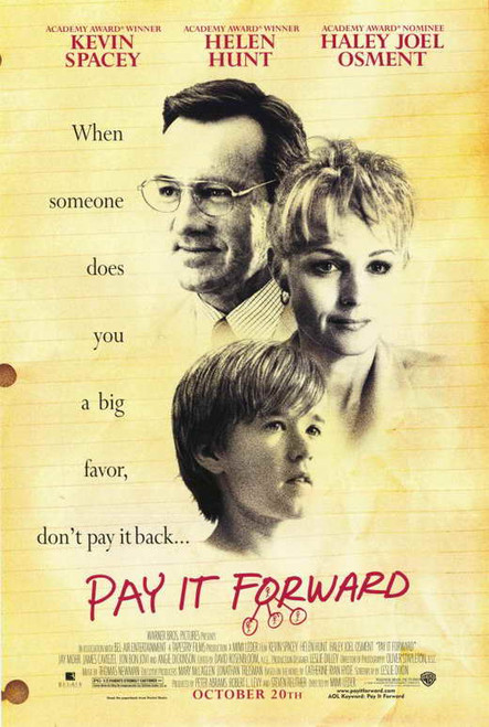 Pay It Forward Movie Poster Print (11 x 17) - Item # MOVAE6328