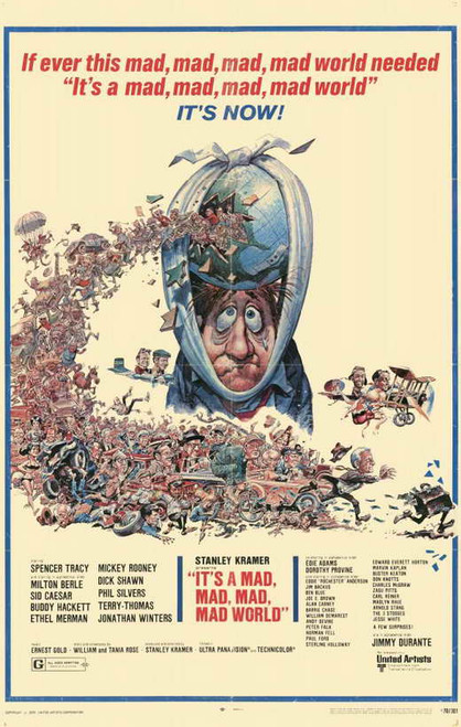 It's a Mad, Mad, Mad, Mad World Movie Poster Print (11 x 17) - Item # MOVAF3195