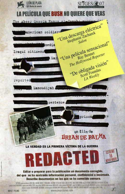 Redacted Movie Poster Print (11 x 17) - Item # MOVGI5928