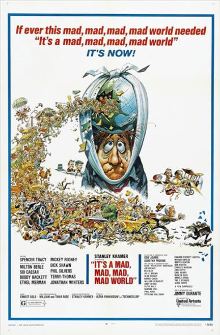 It's a Mad, Mad, Mad, Mad World Movie Poster Print (27 x 40) - Item # MOVGJ8238