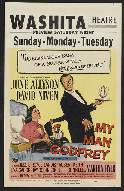 My Man Godfrey Movie Poster Print (11 x 17) - Item # MOVGB23210