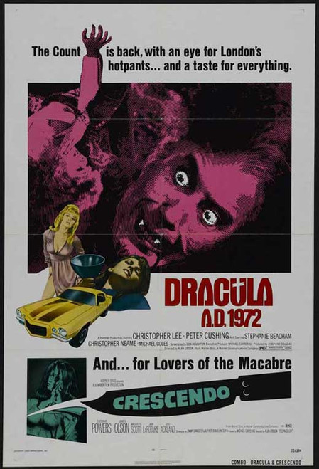 Dracula A.D. 1972 Movie Poster Print (11 x 17) - Item # MOVGJ1286