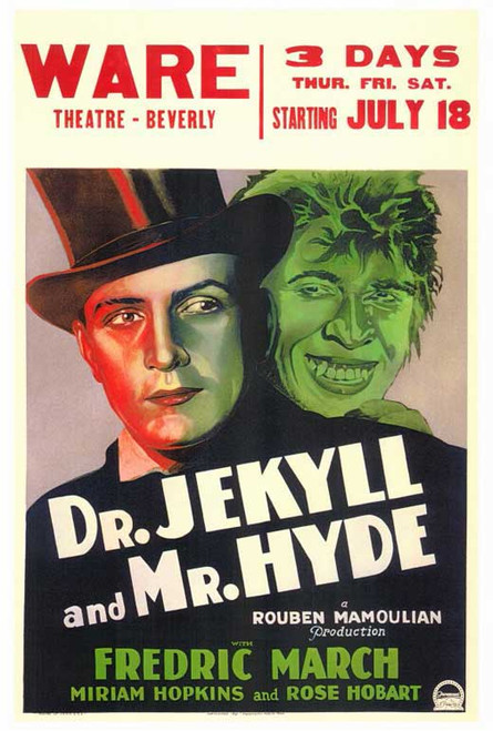 Dr. Jekyll and Mr. Hyde Movie Poster Print (27 x 40) - Item # MOVGF8357