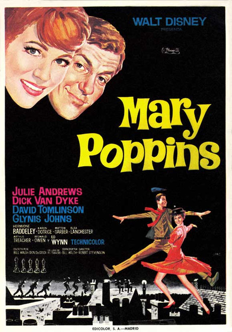 Mary Poppins Movie Poster Print (11 x 17) - Item # MOVGI2651