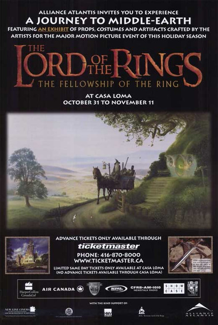 Lord of the Rings 1: The Fellowship of the Ring Movie Poster Print (11 x 17) - Item # MOVCE8950