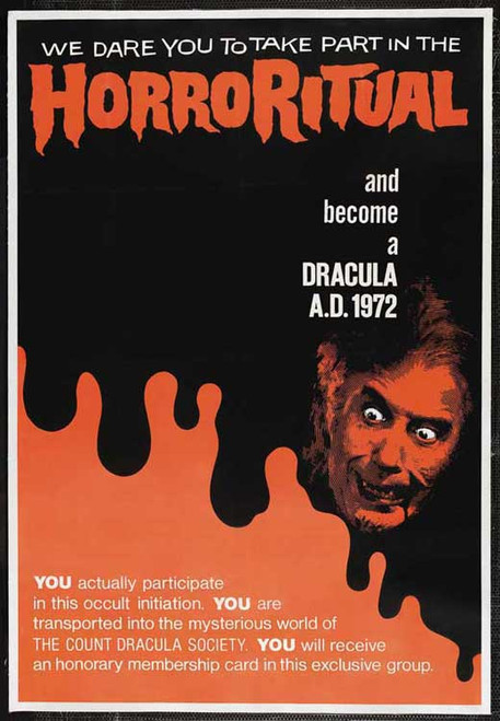 Dracula A.D. 1972 Movie Poster Print (11 x 17) - Item # MOVGJ1285