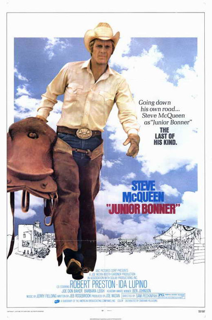 Junior Bonner Movie Poster Print (11 x 17) - Item # MOVAE9179