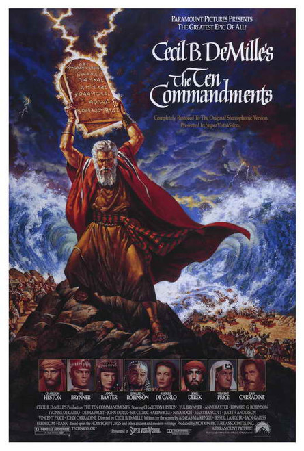 The Ten Commandments Movie Poster Print (27 x 40) - Item # MOVID4748