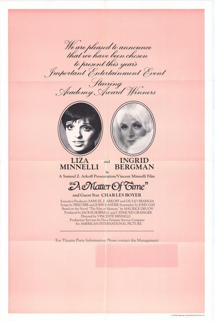 A Matter of Time Movie Poster Print (11 x 17) - Item # MOVEF8113