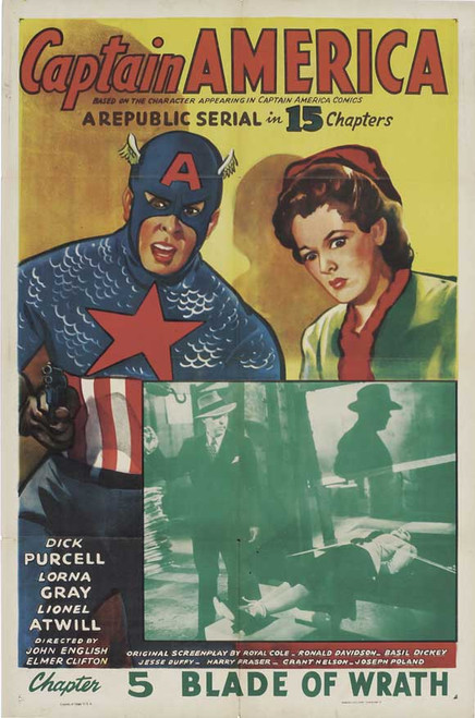 Captain America Movie Poster Print (27 x 40) - Item # MOVCJ4161