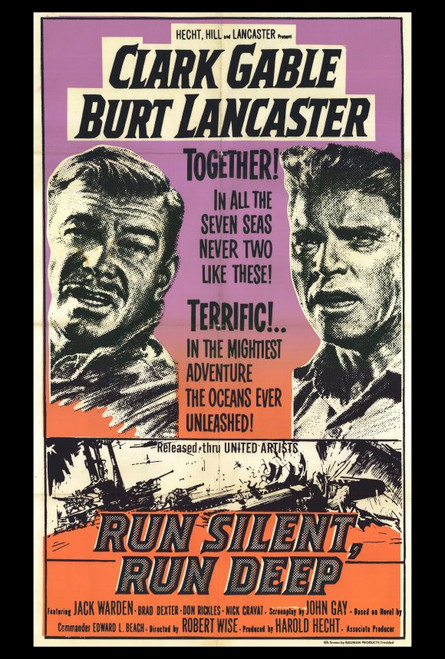 Run Silent, Run Deep Movie Poster Print (27 x 40) - Item # MOVCF6352