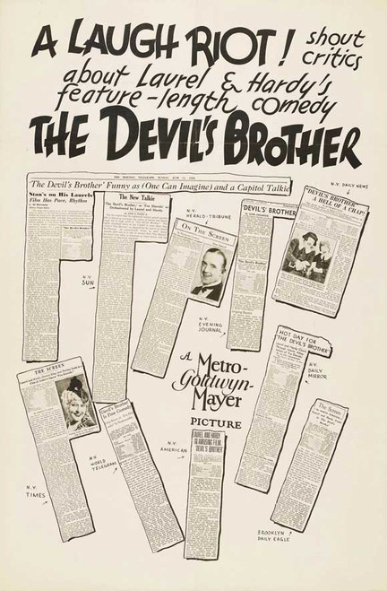 The Devil's Brother Movie Poster Print (11 x 17) - Item # MOVGB01640