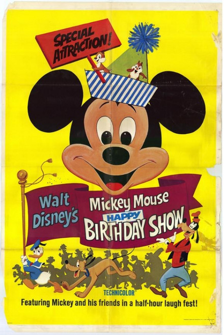 Mickey Mouse Happy Birthday Show Movie Poster Print (11 x 17) - Item # MOVCF5083