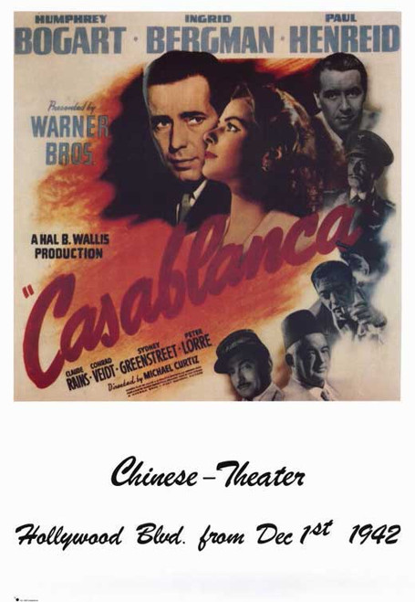 Casablanca Movie Poster Print (11 x 17) - Item # MOVED9975
