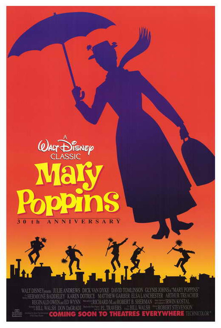 Mary Poppins Movie Poster Print (27 x 40) - Item # MOVCF5445