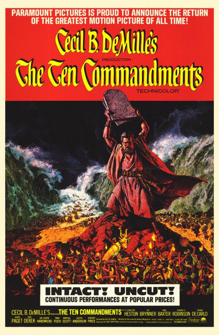 The Ten Commandments Movie Poster Print (11 x 17) - Item # MOVAE0706