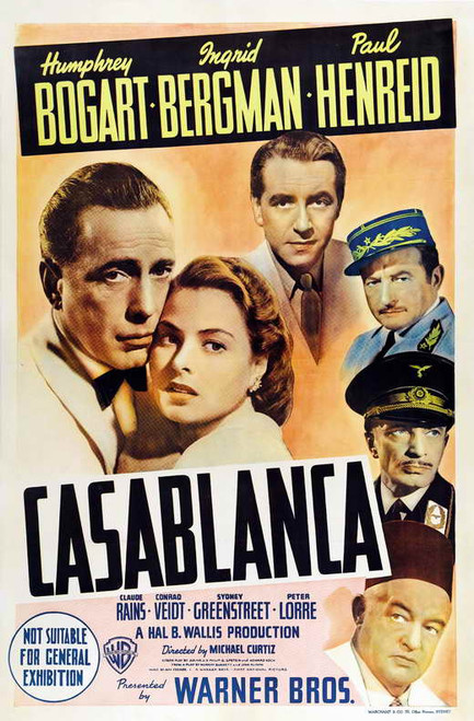 Casablanca Movie Poster Print (11 x 17) - Item # MOVAI5344