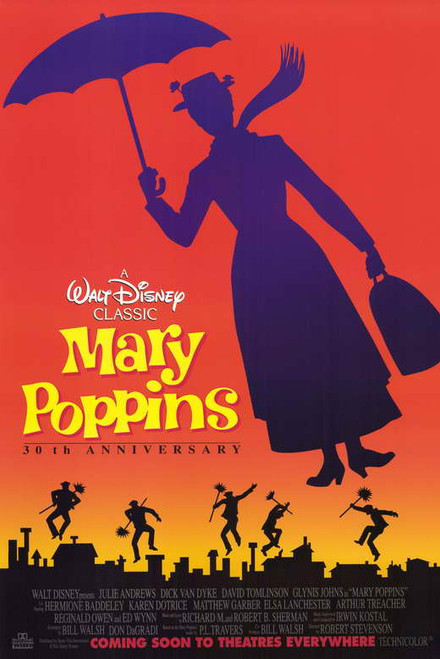 Mary Poppins Movie Poster Print (11 x 17) - Item # MOVGD0929