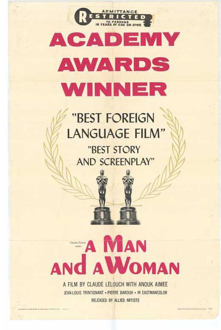 Man and a Woman, A Movie Poster Print (11 x 17) - Item # MOVAF0102