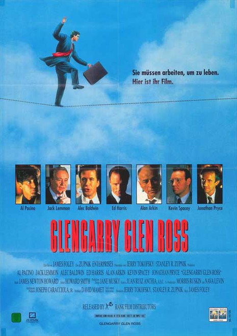 Glengarry Glen Ross Movie Poster Print (27 x 40) - Item # MOVIB86140 Glengarry Glen Ross Movie Poster Print (27 x 40) - Item # MOVIB86140