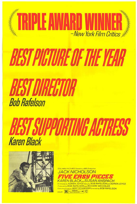 Five Easy Pieces Movie Poster Print (11 x 17) - Item # MOVAE0892