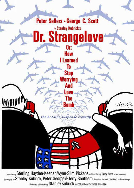 Dr. Strangelove or: How I Learned to Stop Worrying and Love the Bomb Movie Poster Print (11 x 17) - Item # MOVGJ6241
