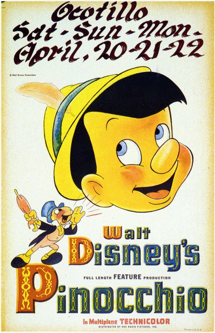Pinocchio Movie Poster Print (11 x 17) - Item # MOVCD2960