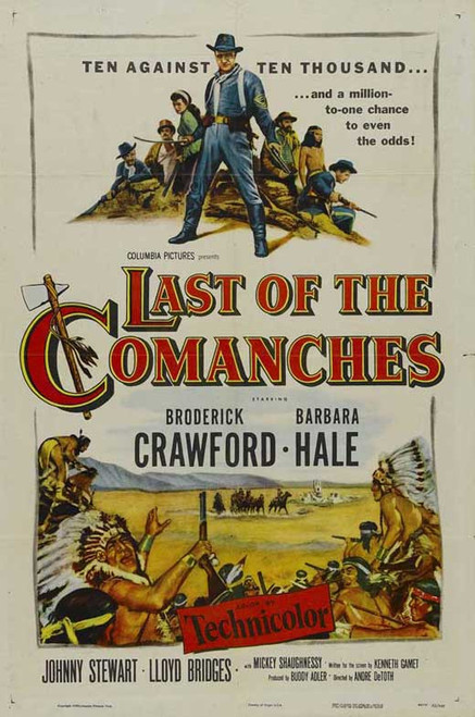 Last of the Comanches Movie Poster Print (11 x 17) - Item # MOVAJ0193