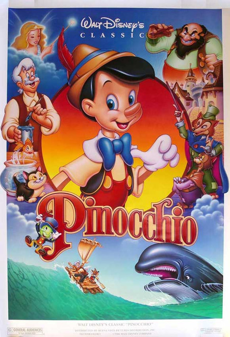 70年代 pinocchio ポスター Pinocchio Japanese Original Poster