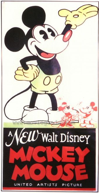 A New Walt Disney Mickey Mouse Movie Poster Print (11 x 17) - Item