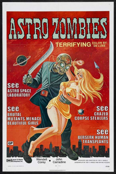 The Astro Zombies Movie Poster Print (11 x 17) - Item # MOVIJ4147