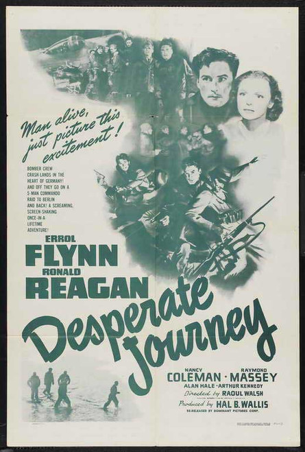 Desperate Journey Movie Poster Print (27 x 40) - Item # MOVAJ8156