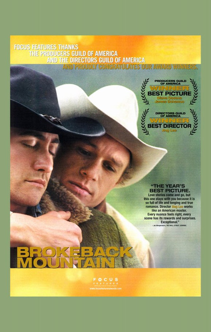 Brokeback Mountain Movie Poster Print (11 x 17) - Item # MOVGH0010