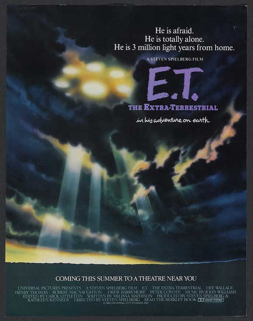 E.T. The Extra-Terrestrial Movie Poster Print (11 x 17) - Item # MOVCB60100