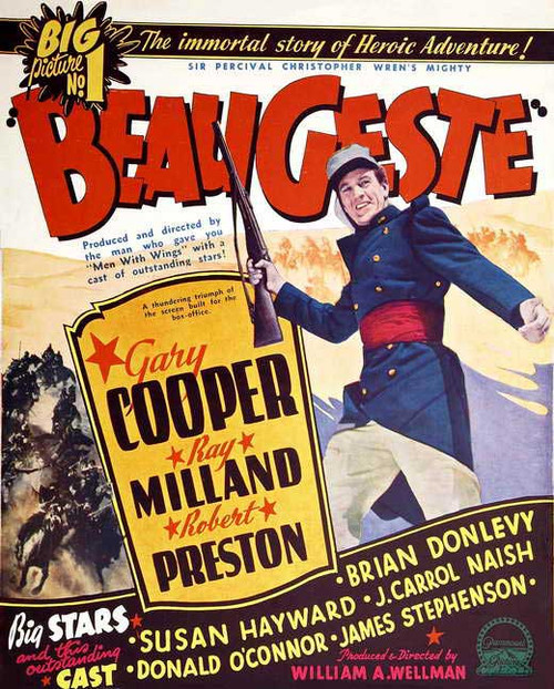 Beau Geste Movie Poster Print (11 x 17) - Item # MOVEJ4134