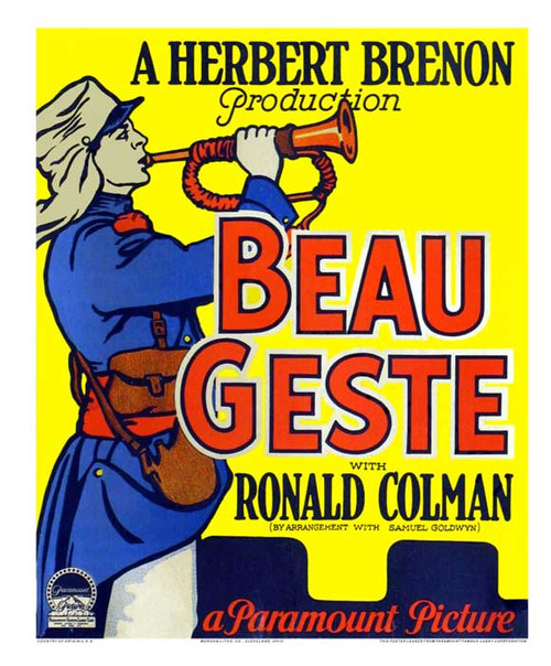 Beau Geste Movie Poster Print (11 x 17) - Item # MOVEI1667