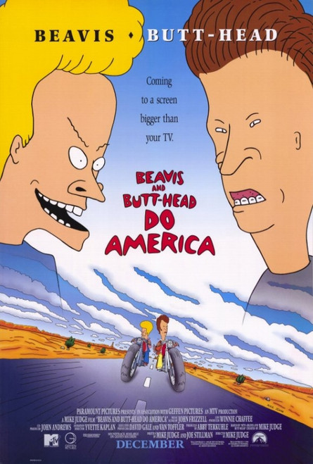 Beavis and Butt-Head Do America Movie Poster Print (11 x 17) - Item # MOVCD8888