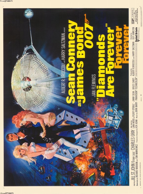 Diamonds Are Forever Movie Poster Print (11 x 17) - Item # MOVEH5428
