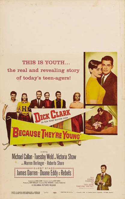 Because They're Young Movie Poster Print (11 x 17) - Item # MOVCB38563