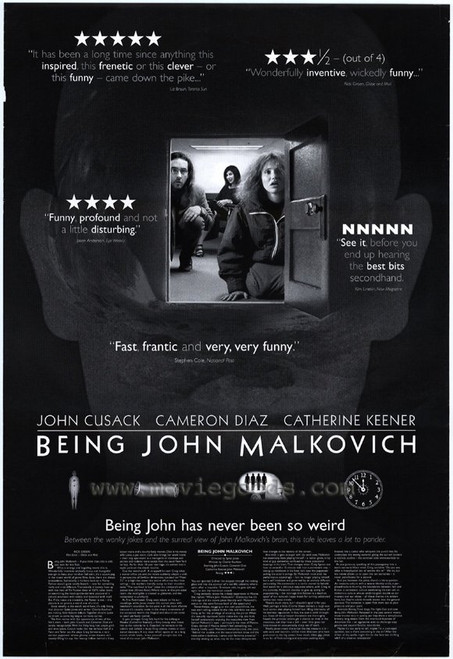 Being John Malkovich Movie Poster Print (27 x 40) - Item # MOVCF7447