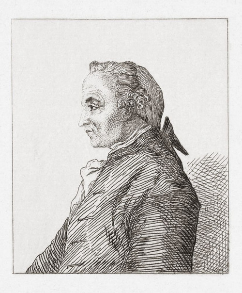Immanuel Kant, 1724 ∩┐╜ 1804. German philosopher.  Enlightenment thinker.  After a work by Felix Bracquemond. Poster Print by Ken Welsh (12 x 15)