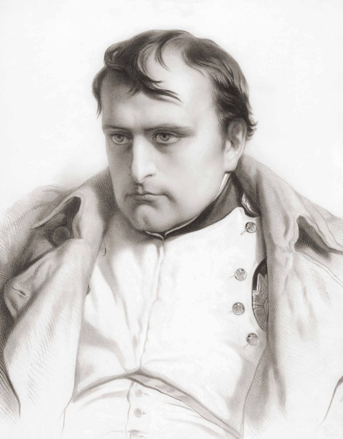 Napoleon Bonaparte, 1769 - 1821, Emperor of the French.  After a mid 19th century work by Emile Lassalle. Poster Print by Ken Welsh (13 x 17)