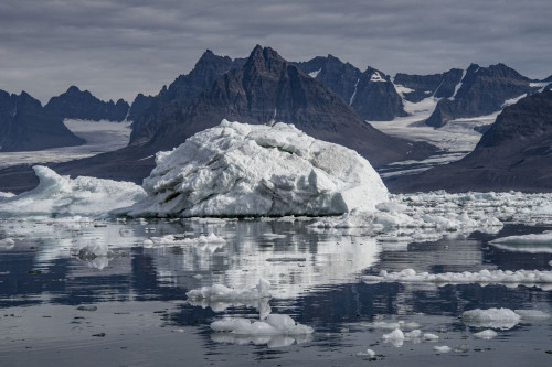 Iceberg in Greenland's Nansen Fjord; Greenland Poster Print by Karen Kasmauski (18 x 12)