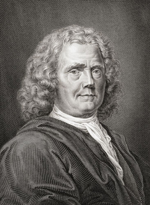 Herman Boerhaave, 1668 ∩┐╜ 1738. Dutch botanist, chemist, Christian humanist, and physician.  He has been called "the father of physiology".  After an engraving by Faustini Anderloni. Poster Print by Ken Welsh (13 x 18)