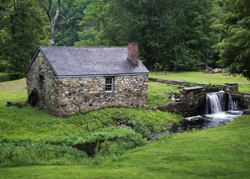 Blacksmith shop building at the historic Waterloo Village in Stanhope. Poster Print by Loop Images Ltd. (19 x 13)