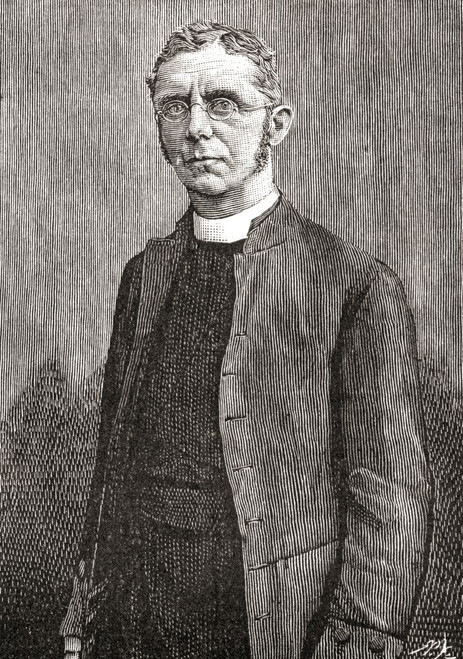 Augustus Legge, 1839 - 1913.  Bishop of Lichfield. Seen here aged 55. From The Strand Magazine, published January to June 1894. Poster Print by Hilary Jane Morgan (11 x 16)