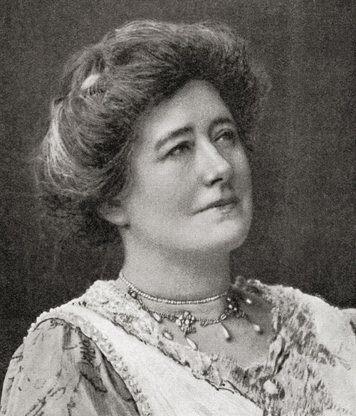 Dame Alice Ellen Terry, GBE, 1847 - 1928, known professionally as Ellen Terry. English actress.  From The World and his Wife, published 1906 Poster Print by Hilary Jane Morgan (13 x 15)